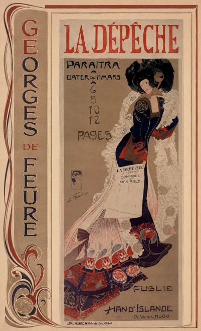 Georges de Feure La Dépêche I No3 - Póster