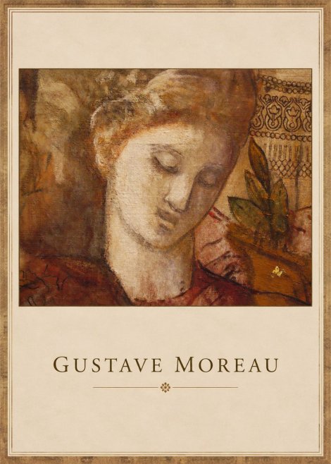 Gustave Moreau Female Head Study No1 - Póster