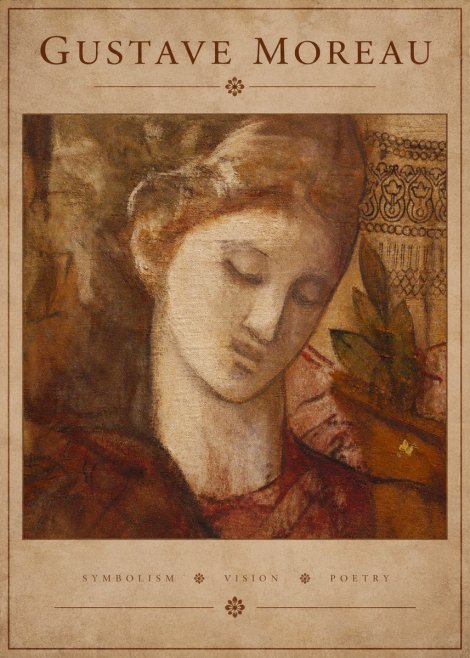 Gustave Moreau Female Head Study No3 - Póster