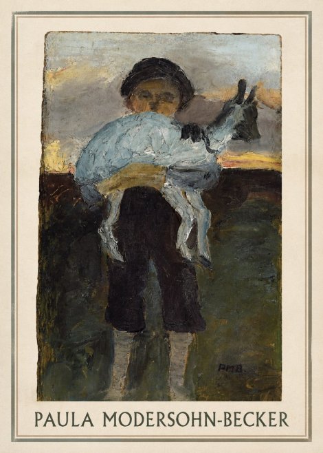 Paula Modersohn-Becker Boy with Goat No1 - Póster