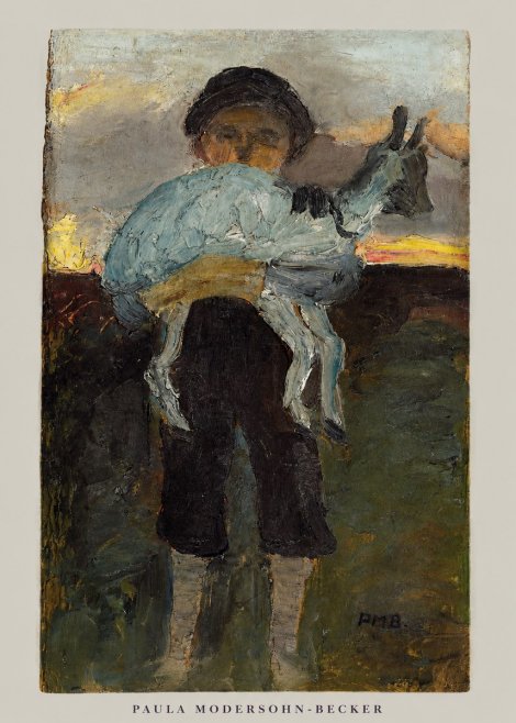 Paula Modersohn-Becker Boy with Goat No6 - Póster