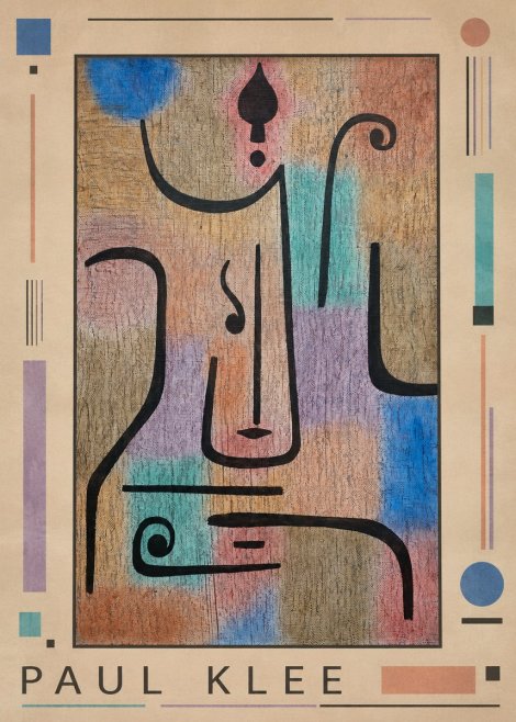 Paul Klee Mask of the Heart No1 - Póster