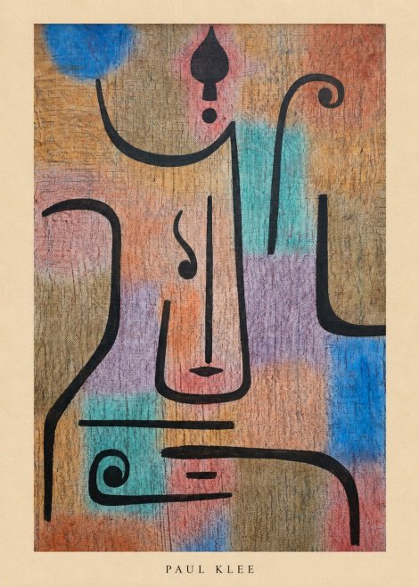 Paul Klee Mask of the Heart No5 - Póster