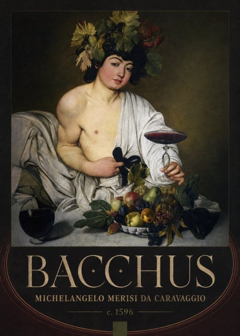 Michelangelo Merisi da Caravaggio Bacchus I No4 - Póster