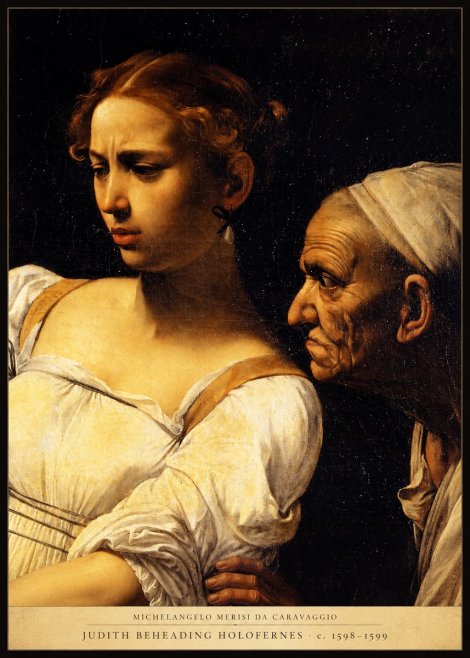 Michelangelo Merisi da Caravaggio Judith Beheading Holofernes I No4 - Póster