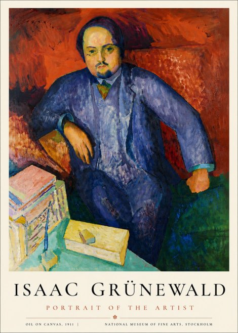 Isaac Grünewald Portrait of the Artist No6 - Póster