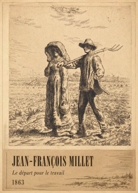 Jean-François Millet Le Départ Pour Le Travail I No2 - Póster