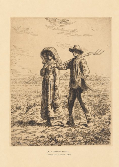 Jean-François Millet Le Départ Pour Le Travail I No6 - Póster