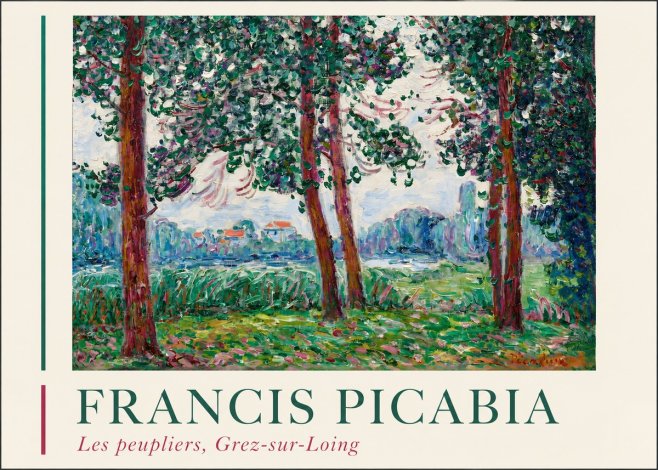 Francis Picabia Les Peupliers, Grez-sur-loing No2 - Póster