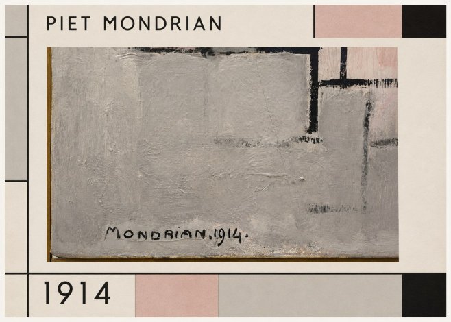 Piet Mondrian Composition 1914 No1 - Póster