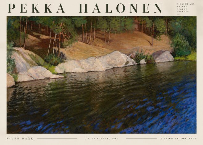Pekka Halonen River Bank No6 - Póster