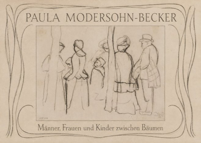 Paula Modersohn-Becker Männer, Frauen Und Kinder Zwischen Bäumen No3 - Póster