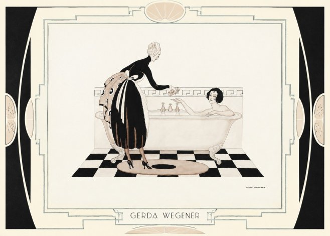 Gerda Wegener Woman in Bathtub No4 - Póster