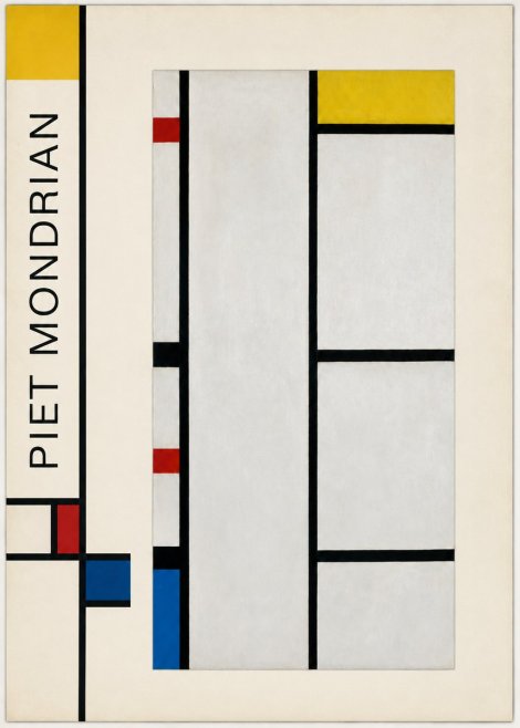 Piet Mondrian Composition with Red, Yellow, and Blue No2 - Póster