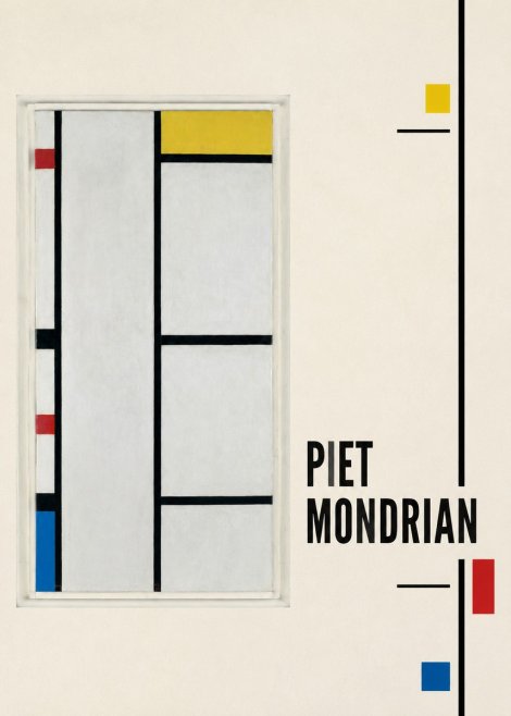 Piet Mondrian Composition with Red, Yellow, and Blue No6 - Póster