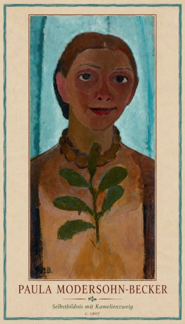 Paula Modersohn-Becker Selbstbildnis Mit Kamelienzweig No1 - Póster