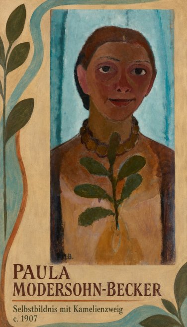 Paula Modersohn-Becker Selbstbildnis Mit Kamelienzweig No3 - Póster