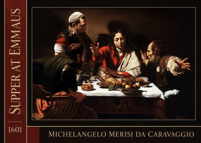 Michelangelo Merisi da Caravaggio Supper at Emmaus No2 - Póster