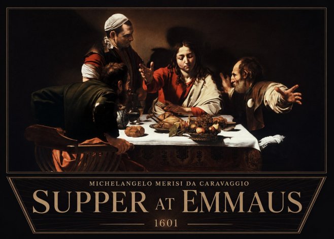 Michelangelo Merisi da Caravaggio Supper at Emmaus No6 - Póster