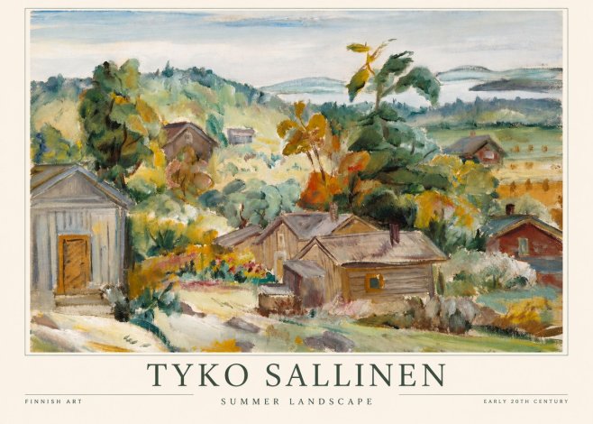 Tyko Sallinen Summer Landscape No1 - Póster