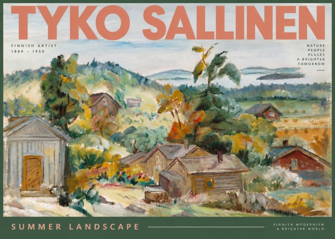 Tyko Sallinen Summer Landscape No5 - Póster