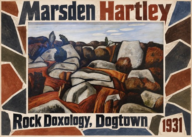 Marsden Hartley Rock Doxology, Dogtown No1 - Póster