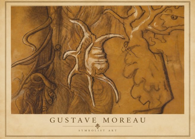 Gustave Moreau Mystical Shell Study No4 - Póster