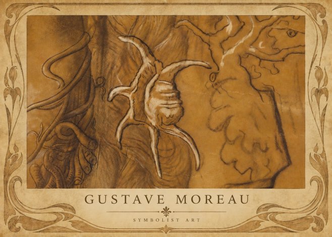 Gustave Moreau Mystical Shell Study No6 - Póster