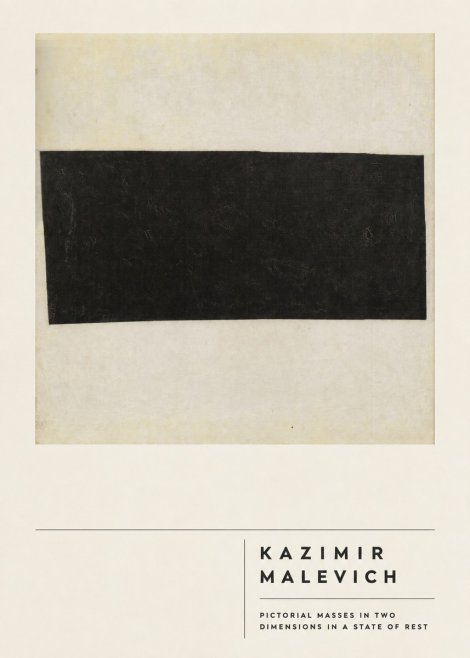 Kazimir Malevich Pictorial Masses in Two Dimensions in a State of Rest No2 - Póster