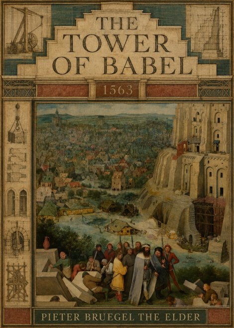 Pieter Bruegel The Tower of Babel I No3 - Póster
