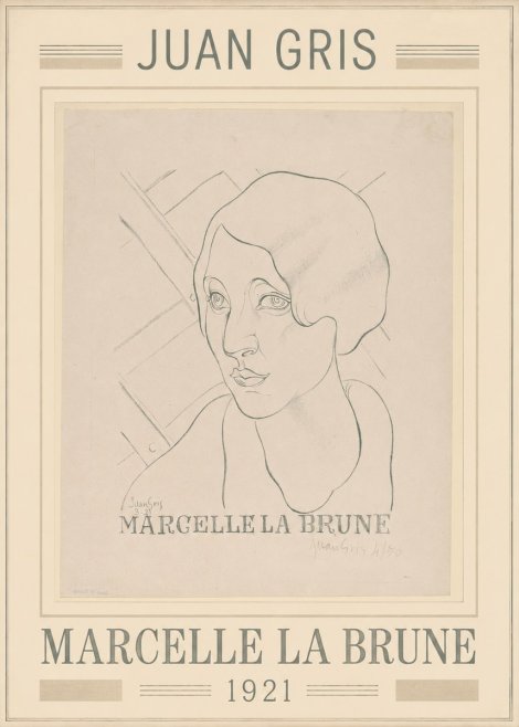 Juan Gris Marcelle La Brune I No1 - Póster