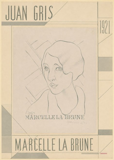 Juan Gris Marcelle La Brune I No5 - Póster