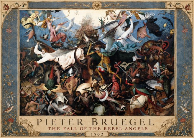 Pieter Bruegel The Fall of the Rebel Angels I No1 - Póster