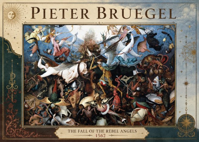 Pieter Bruegel The Fall of the Rebel Angels I No4 - Póster
