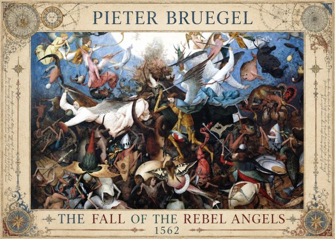 Pieter Bruegel The Fall of the Rebel Angels I No5 - Póster