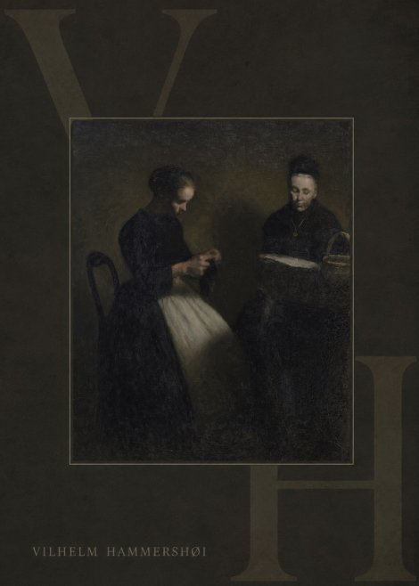 Vilhelm Hammershøi Two Women Knitting No5 - Póster