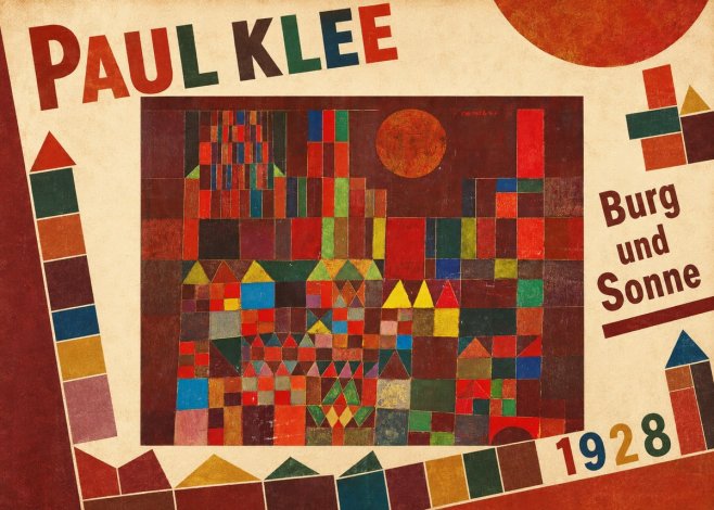 Paul Klee Burg Und Sonne No6 - Póster