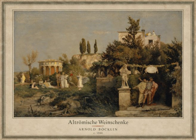 Arnold Böcklin Altrömische Weinschenke No3 - Póster