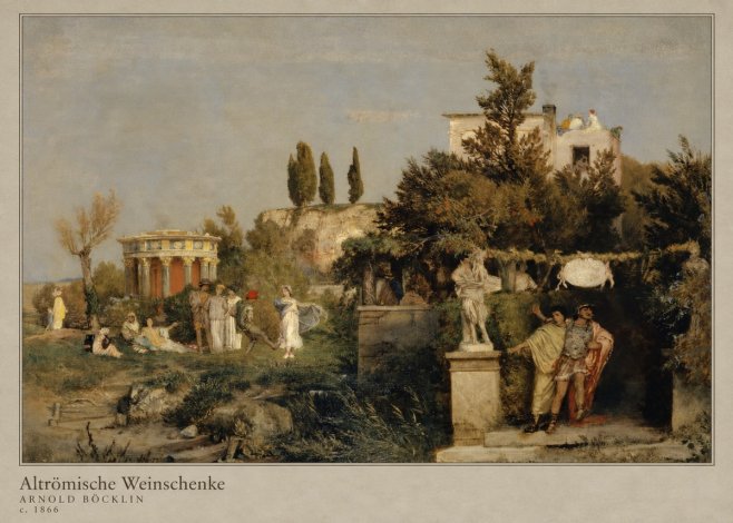 Arnold Böcklin Altrömische Weinschenke No4 - Póster