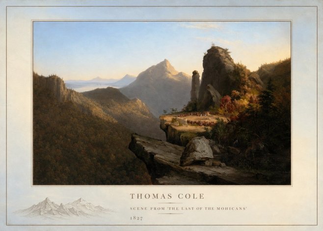 Thomas Cole Scene from 'the Last of the Mohicans' No4 - Póster