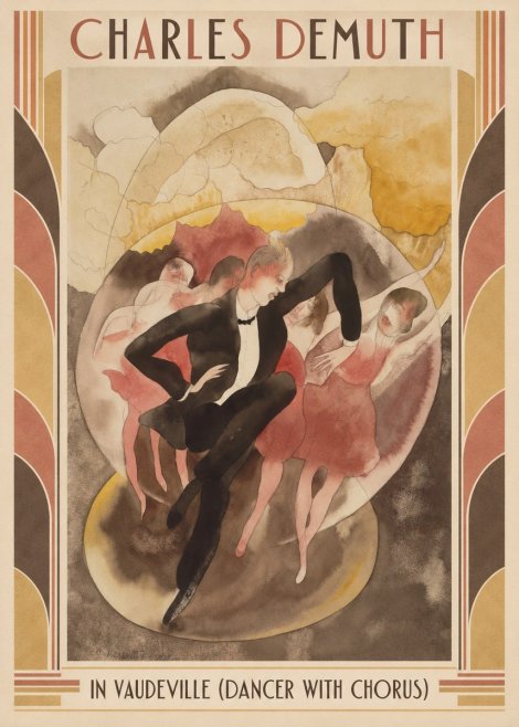 Charles Demuth In Vaudeville (Dancer with Chorus) No1 - Póster