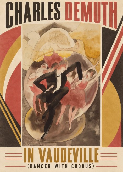 Charles Demuth In Vaudeville (Dancer with Chorus) No6 - Póster