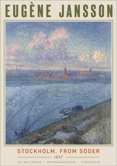 Eugène Jansson Stockholm. from Söder No4 - Póster