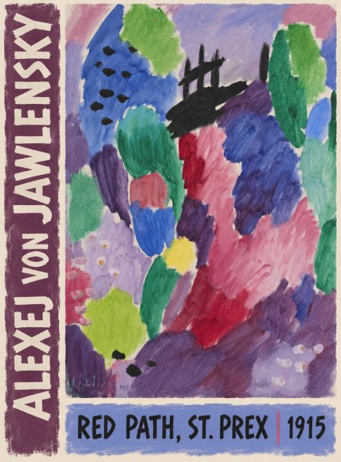 Alexej von Jawlensky Red Path, St. Prex I No3 - Póster