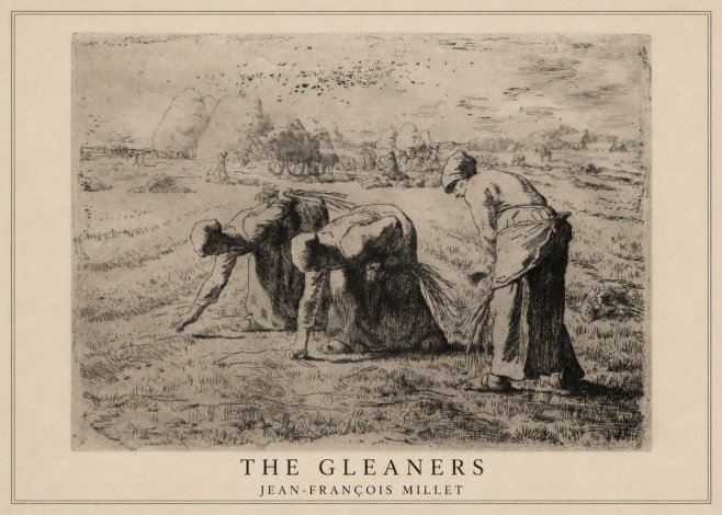Jean-François Millet The Gleaners No1 - Póster