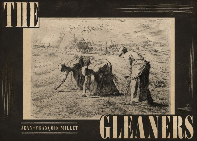 Jean-François Millet The Gleaners No4 - Póster