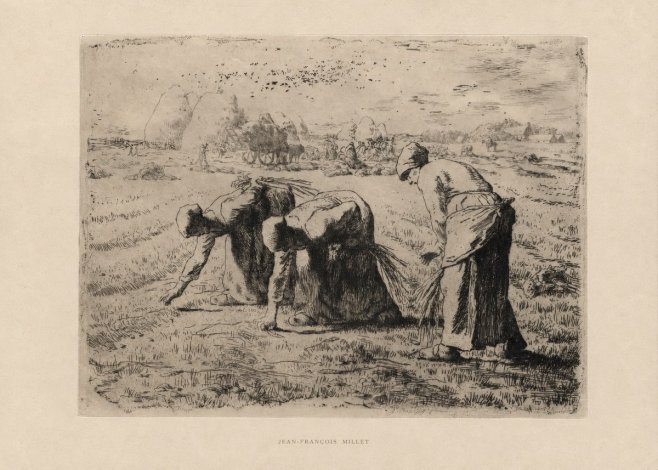 Jean-François Millet The Gleaners No5 - Póster