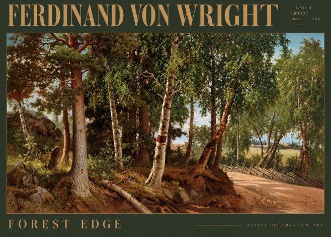Ferdinand von Wright Forest Landscape No5 - Póster