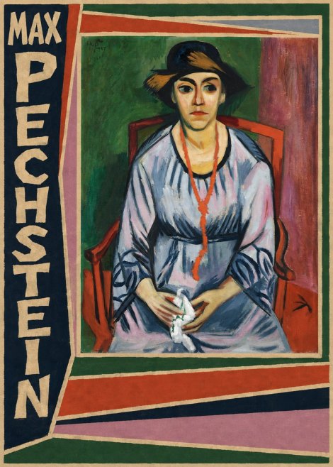 Max Pechstein Seated Woman with Hat No2 - Póster