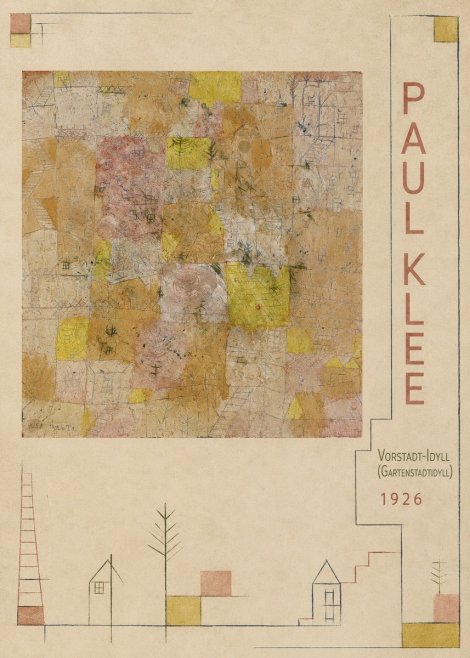 Paul Klee Vorstadt-idyll (Gartenstadtidyll) No2 - Póster